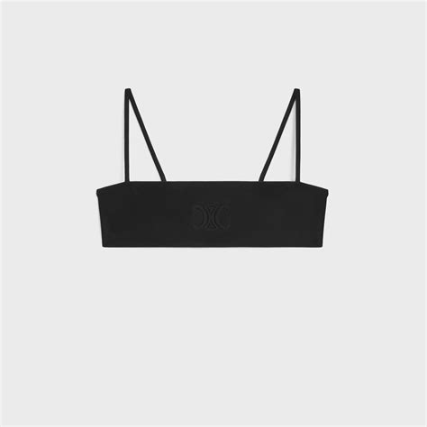 Women's Triomphe bandeau top in matte jersey 